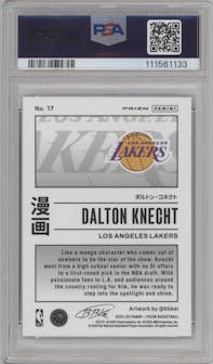 Dalton Knecht from the 2024-25 Panini Prizm set graded by PSA and given an overall grade of 10.