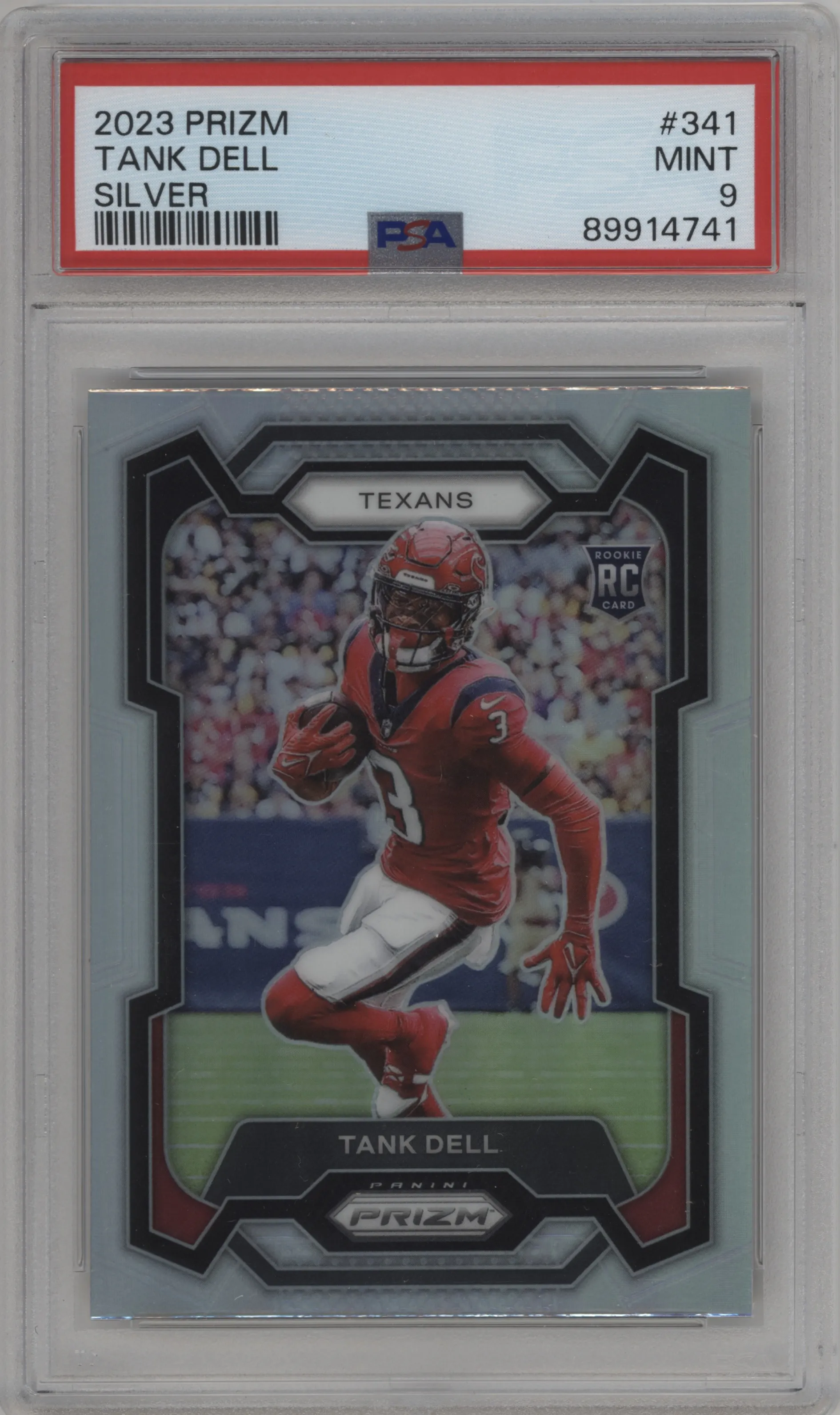 2023 Panini Prizm Tank Dell Silver Prizm #341 PSA 9