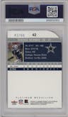 Terence Newman from the 2004 Ultra set featuring a Platinum Medallion parallel graded by PSA and given an overall grade of 9.