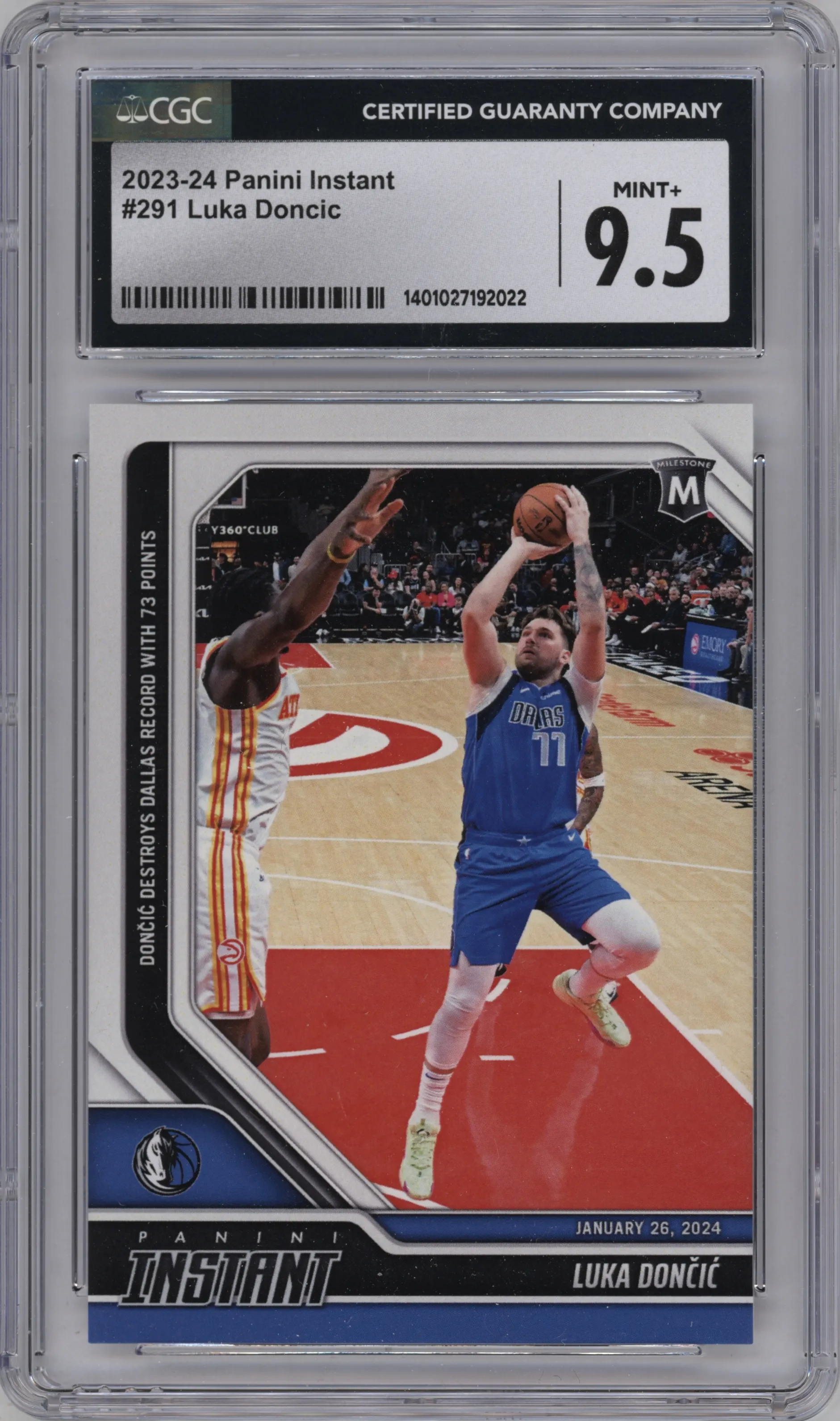 2023 Panini Instant NBA Luka Doncic #291 CGC 9.5