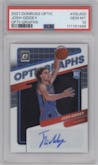 Josh Giddey from the 2021-22 Panini Donruss Optic set graded by PSA and given an overall grade of 10.