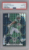 Garrett Wilson from the 2022 Panini Mosaic set featuring a Genesis parallel graded by PSA and given an overall grade of 10.
