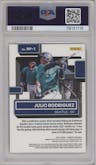 Julio Rodriguez from the 2022 Panini Donruss set featuring a Silver parallel graded by PSA and given an overall grade of 10.