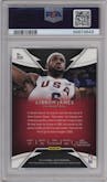 LeBron James from the 2014-15 Panini Select set graded by PSA and given an overall grade of 10.