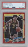 Keyonte George from the 2023-24 Panini Donruss set featuring a Red parallel graded by PSA and given an overall grade of 9.