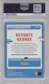 Keyonte George from the 2023-24 Panini Donruss set featuring a Red parallel graded by PSA and given an overall grade of 9.