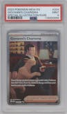 Giovanni's Charisma from the 2023 Pokemon SV set graded by PSA and given an overall grade of 9.