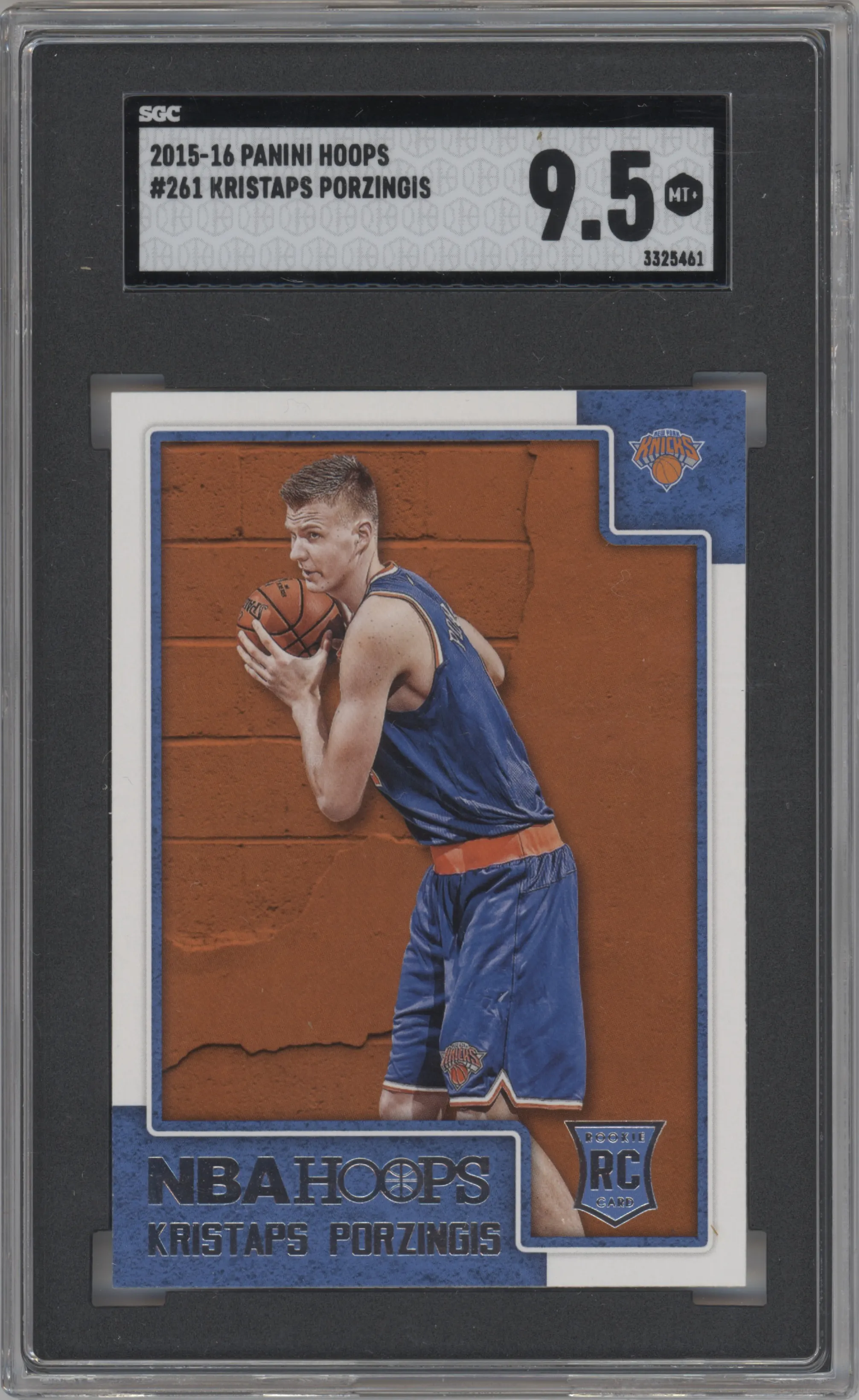 2015 Panini NBA Hoops Kristaps Porzingis SGC 9.5