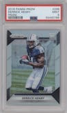Derrick Henry from the 2016 Panini Prizm set featuring a Prizm parallel graded by PSA and given an overall grade of 9.