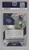 Derrick Henry from the 2016 Panini Prizm set featuring a Prizm parallel graded by PSA and given an overall grade of 9.