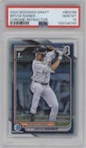 Bryce Rainer from the 2024 Bowman Draft set featuring a Refractor parallel graded by PSA and given an overall grade of 10.