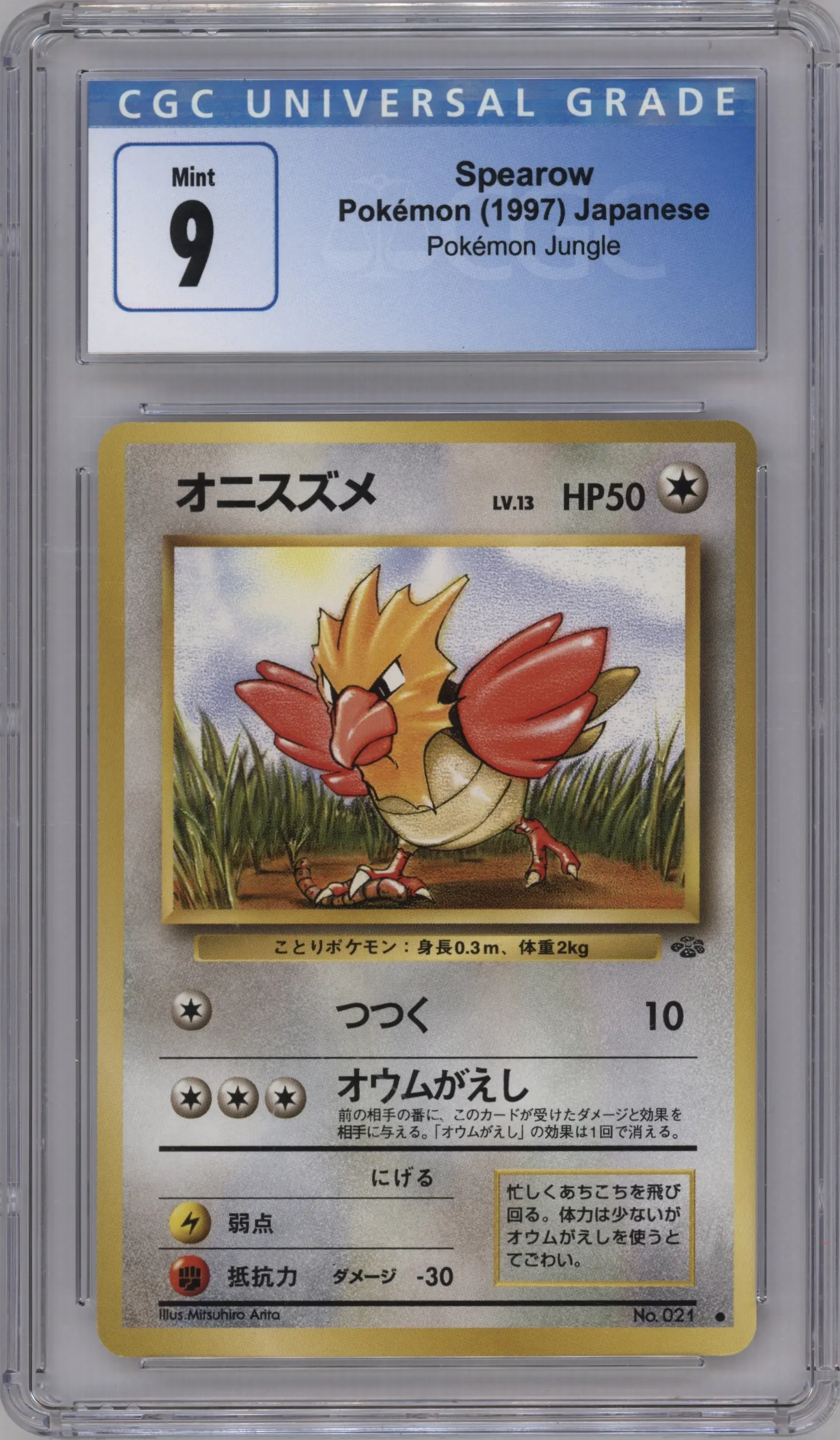 1997 Pokemon JPN Pokemon Jungle Spearow CGC 9