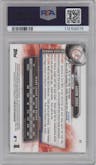 Aaron Judge from the 2017 Bowman set graded by PSA and given an overall grade of 9.