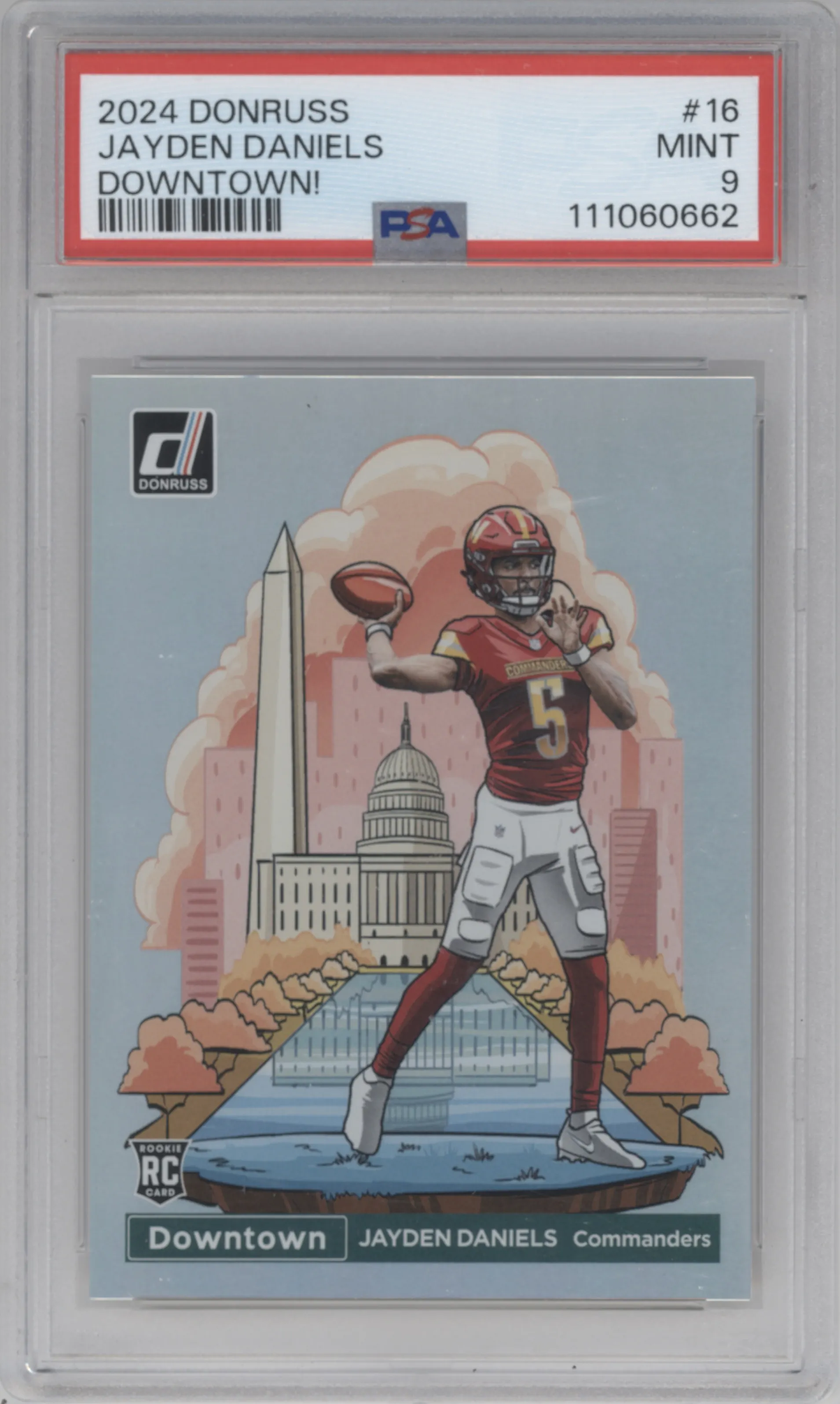 2024 Donruss Downtown Jayden Daniels PSA 9