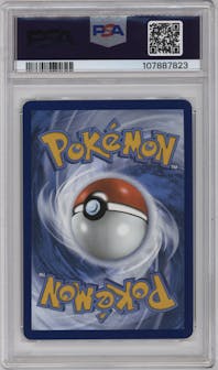 Pikachu ex from the 2024 Pokemon SV set graded by PSA and given an overall grade of 10.