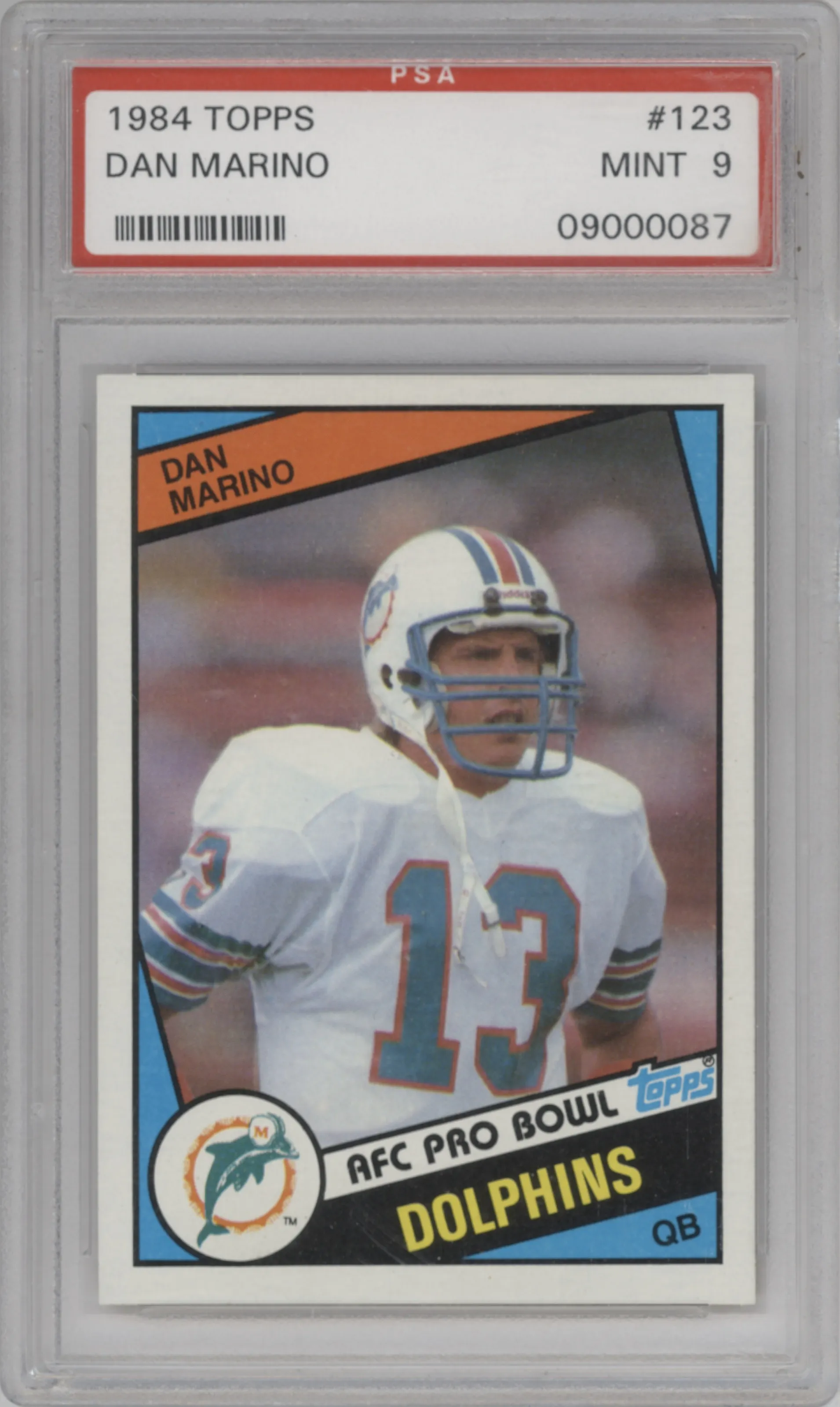 1984 Topps Dan Marino #123 PSA 9