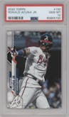Ronald Acuna Jr. from the 2020 Topps Series 1 set graded by PSA and given an overall grade of 10.