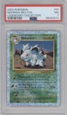 Nidorina from the 2002 Pokemon  set graded by PSA and given an overall grade of 7.
