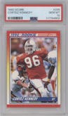 Cortez Kennedy from the 1990 Score set graded by PSA and given an overall grade of 10.