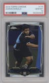 Aaron Donald from the 2014 Topps Chrome set graded by PSA and given an overall grade of 10.