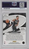 Victor Wembanyama from the 2023-24 Panini Mosaic set featuring a Green Mosaic parallel graded by PSA and given an overall grade of 10.