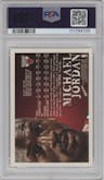 Michael Jordan from the 1998-99 NBA Hoops set graded by PSA and given an overall grade of 10.