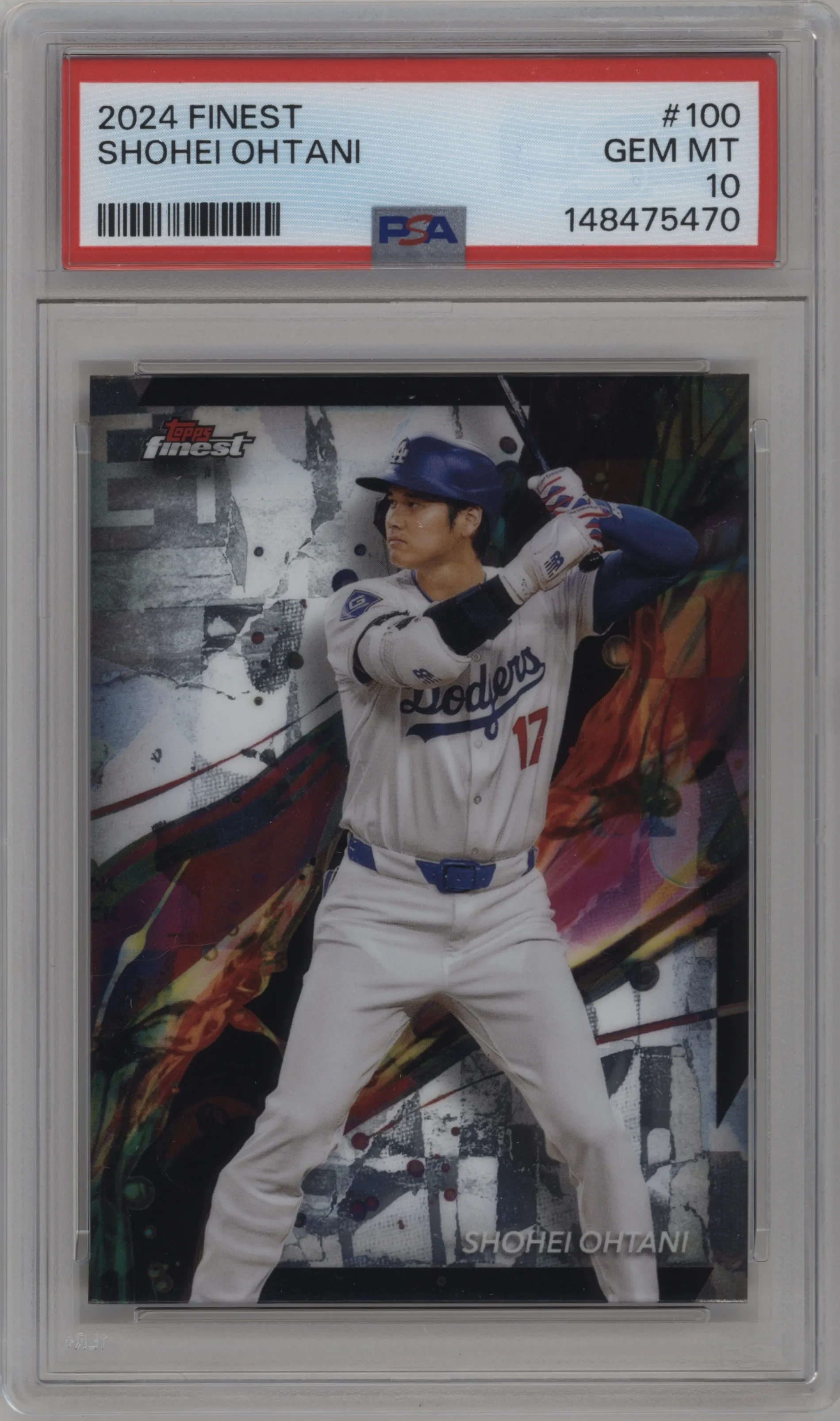 2024 Topps Finest Shohei Ohtani #100 PSA 10