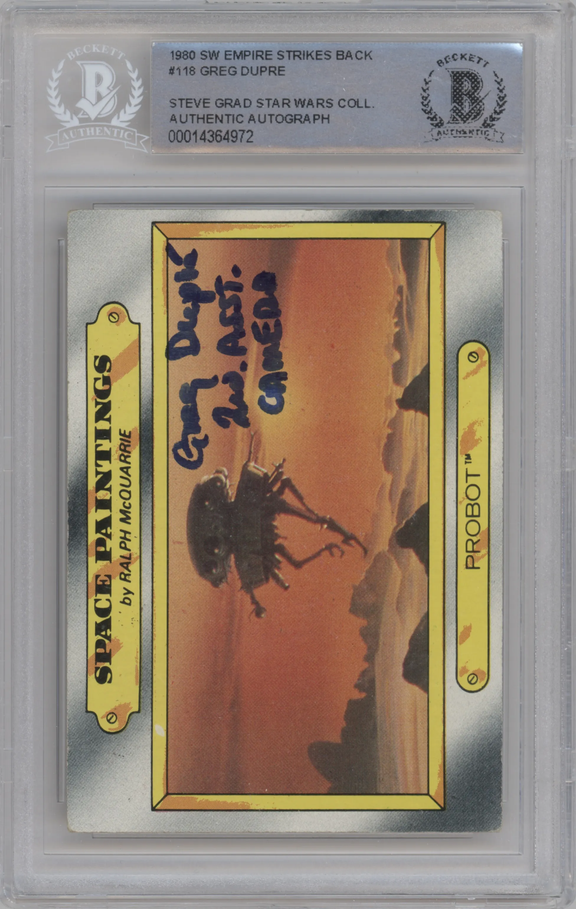 1980 Topps Star Wars Empire Strikes Back Series 1 Probot BGS AUTHENTIC #118 BGS