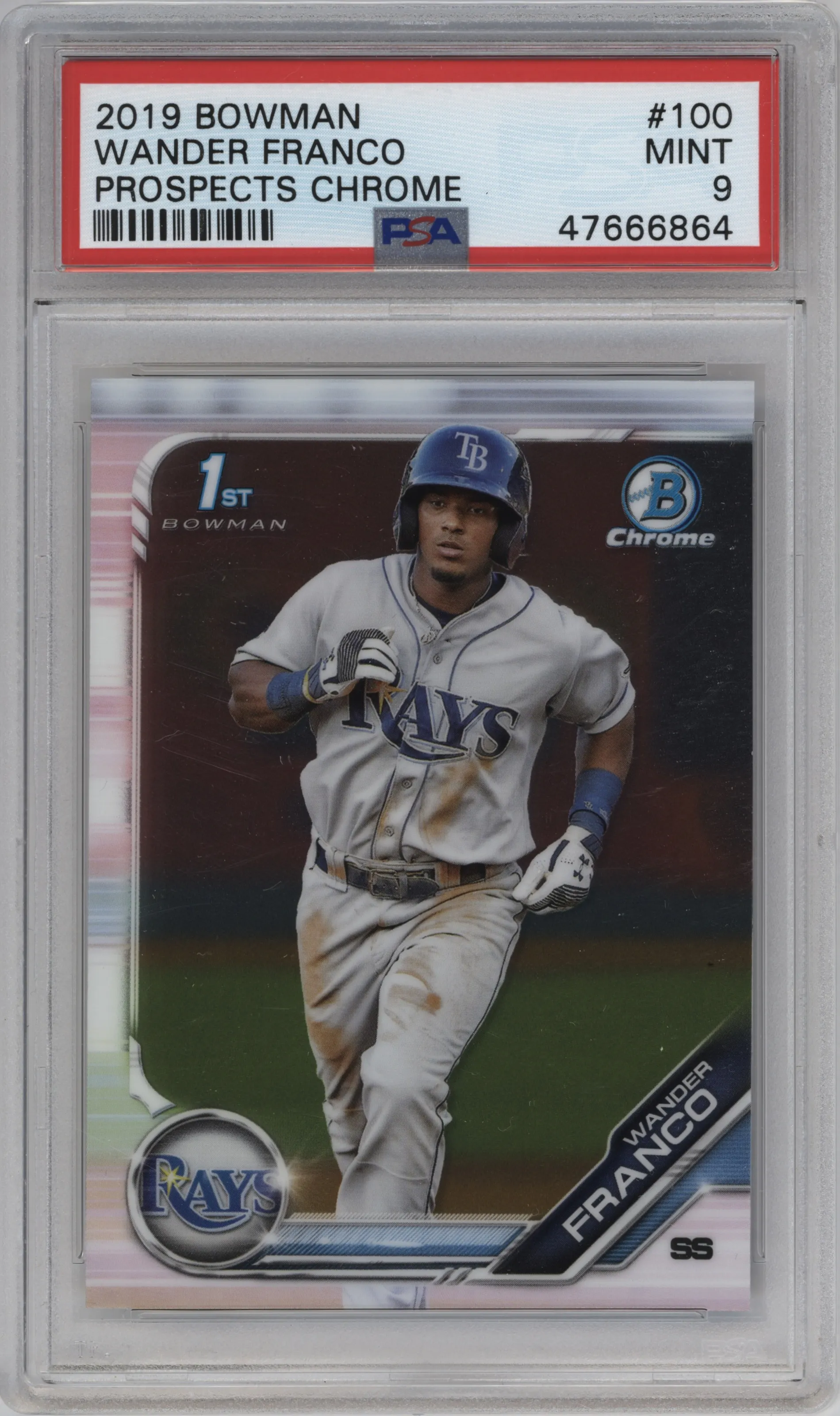 2019 Bowman Chr.Pros. Wander Franco PSA 9
