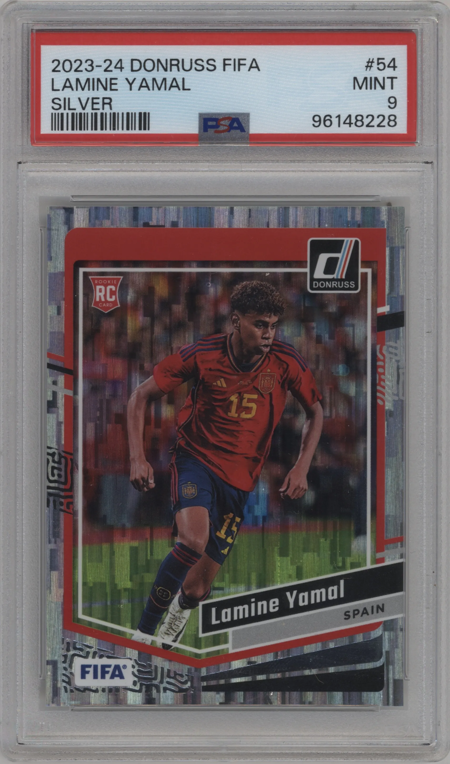 2023 Panini Donruss Lamine Yamal Silver PSA 9
