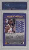 Michael Jordan from the 1994-95 Topps Finest  set graded by PSA and given an overall grade of 9.
