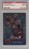 Michael Jordan from the 1994-95 Topps Finest  set graded by PSA and given an overall grade of 9.