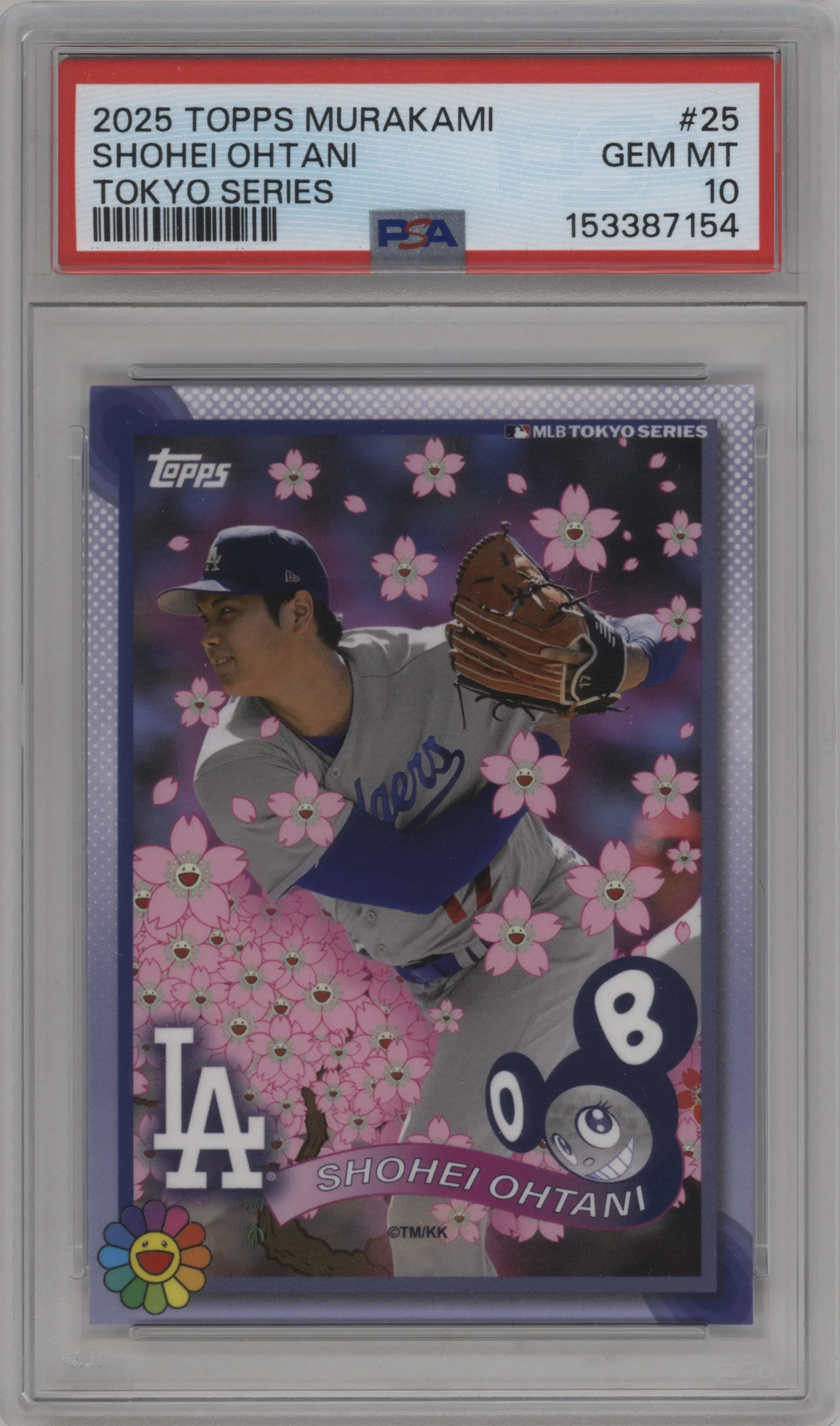 2025 Topps MLB World Tour Tokyo Series Takashi Murakami Complex Exclusive Shohei Ohtani #25 PSA 10