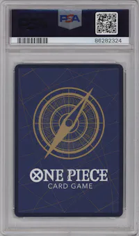 Boa Hancock from the 2023 One Piece set featuring a Alternate Art parallel graded by PSA and given an overall grade of 10.