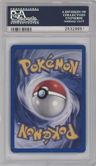 Umbreon from the 2001 Pokemon Neo Genesis set graded by PSA and given an overall grade of 9.
