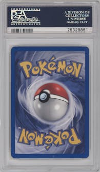 Umbreon from the 2001 Pokemon Neo Genesis set graded by PSA and given an overall grade of 9.