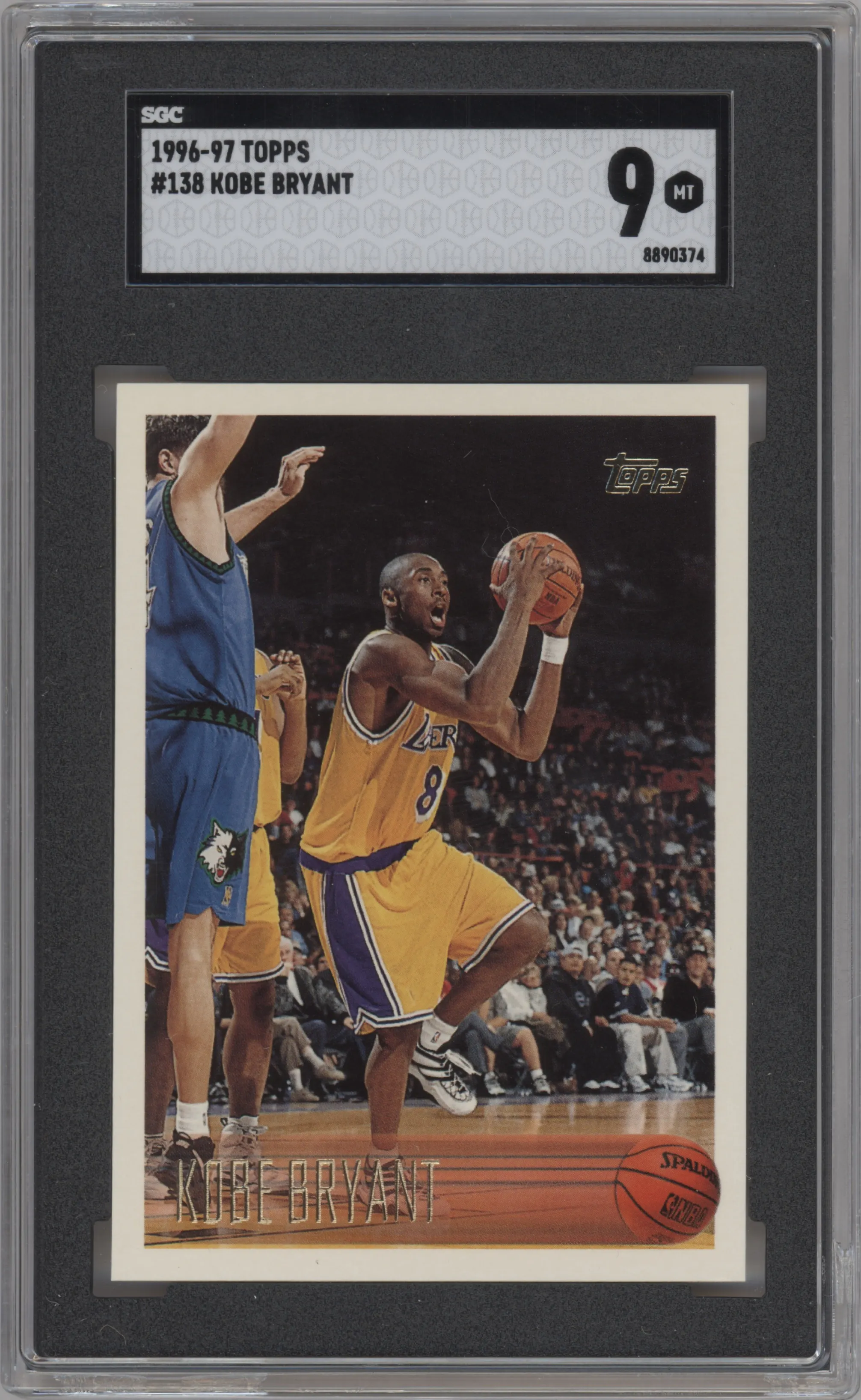 1996 Topps Kobe Bryant #138 SGC 9
