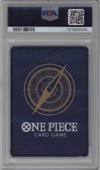 Gear Two from the 2025 One Piece set featuring a Alternate Art parallel graded by PSA and given an overall grade of 10.