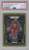 DeMar DeRozan from the 2024 Panini Prizm Draft Picks set featuring a Gold parallel graded by PSA and given an overall grade of 10.
