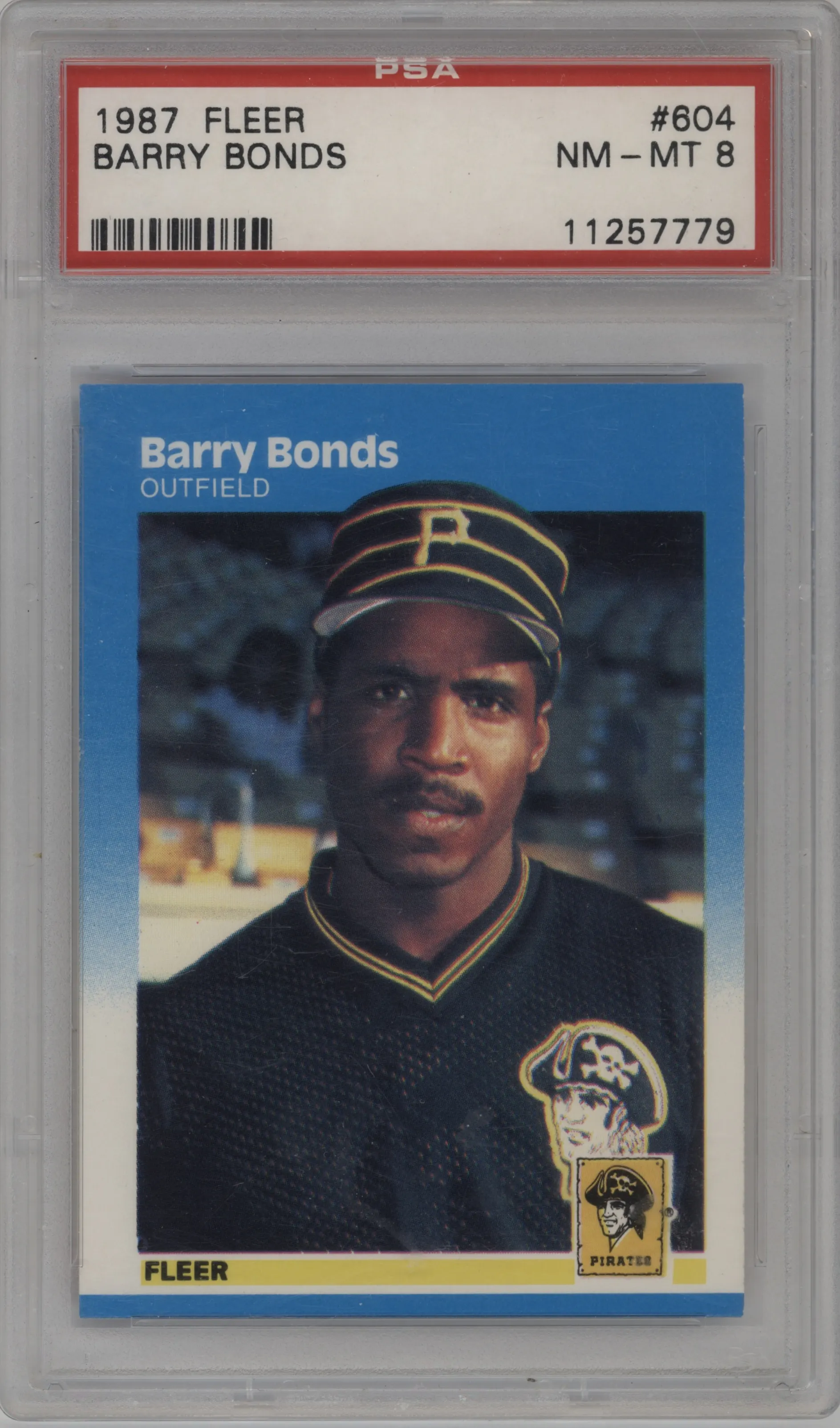 1987 Fleer Barry Bonds PSA 8