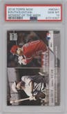 Babe Ruth/Shohei Ohtani from the 2018 Topps Now Moment of the Week set graded by PSA and given an overall grade of 10.