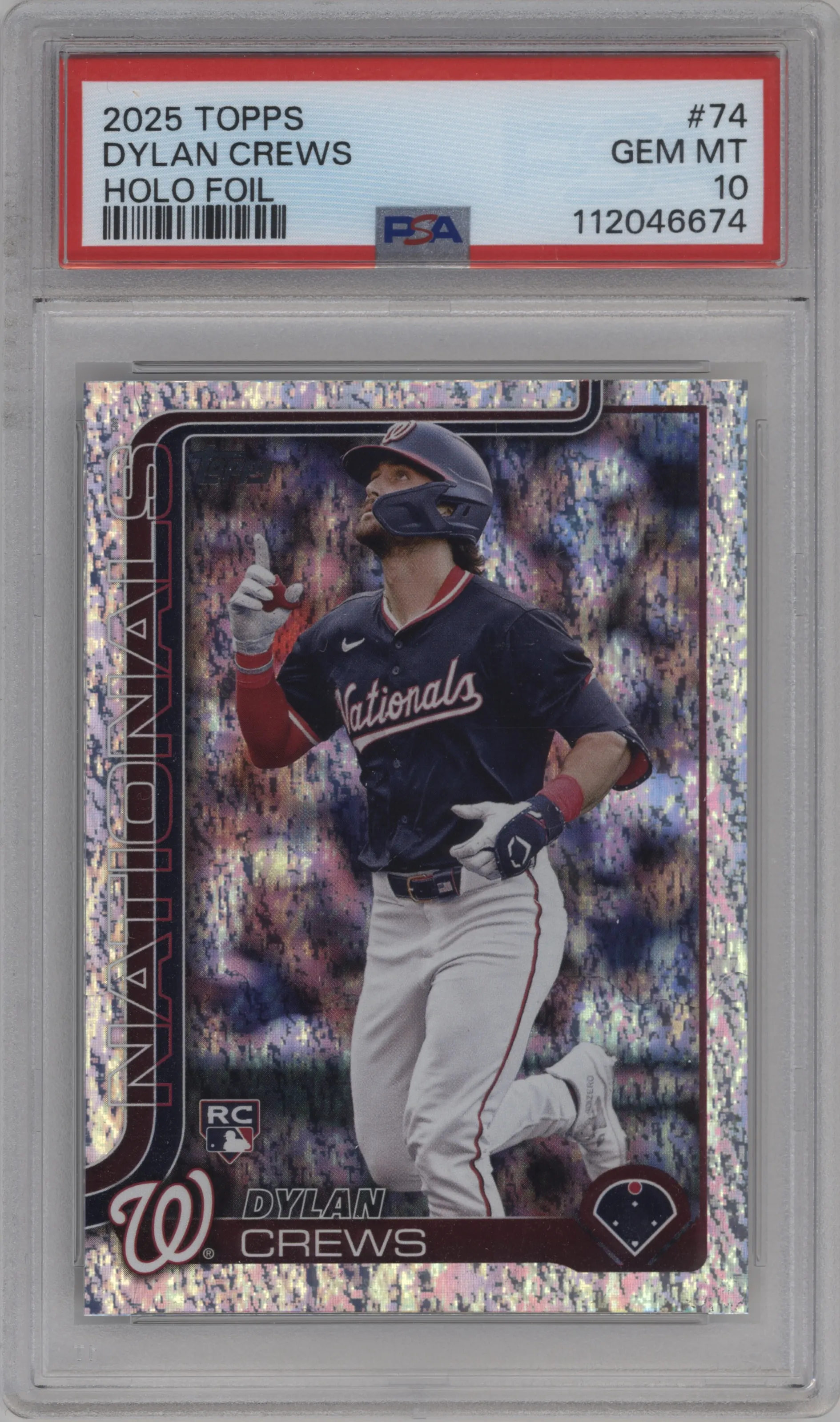 2025 Topps Dylan Crews Holo Foil PSA 10