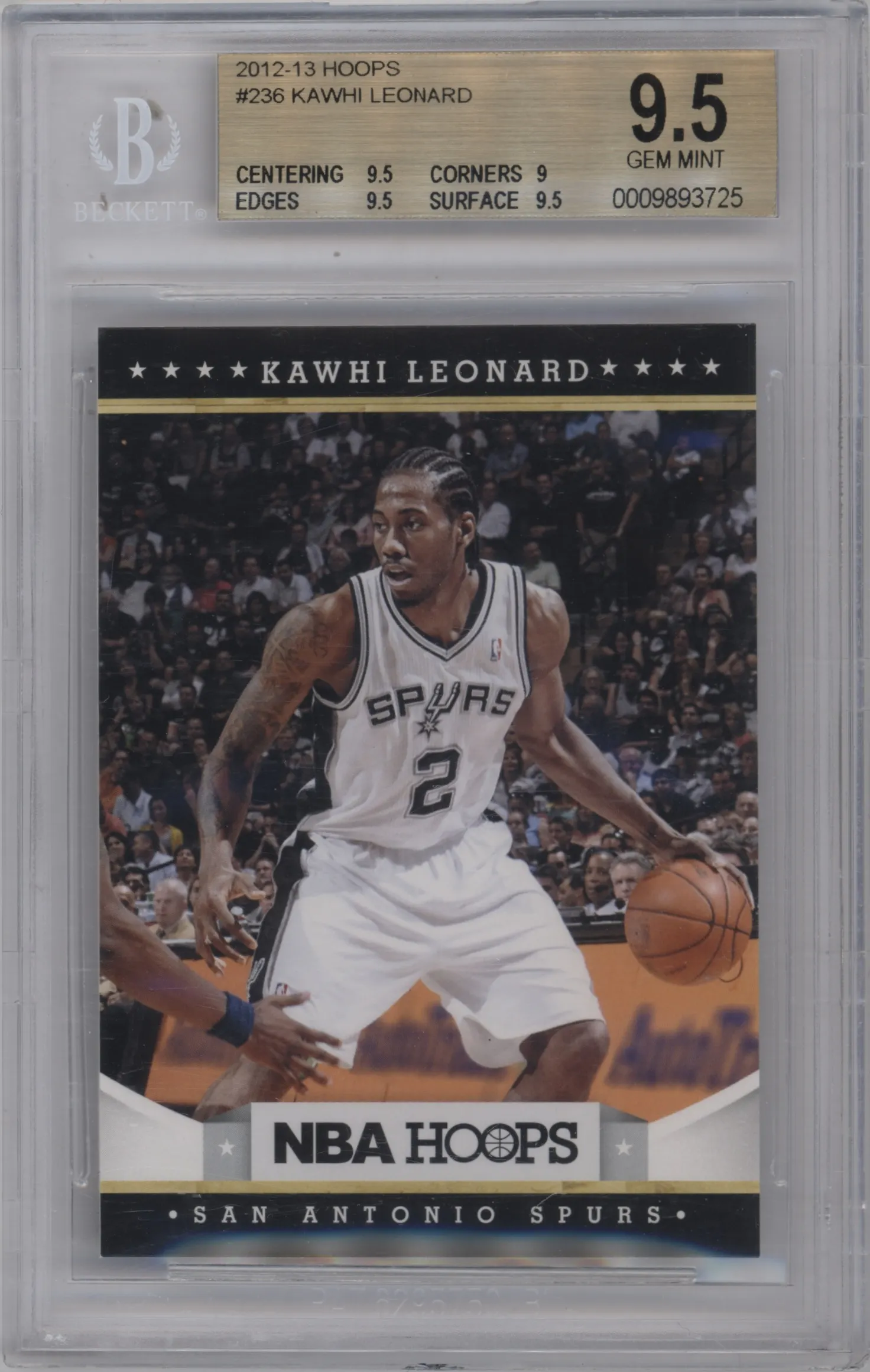 2012 Panini NBA Hoops Kawhi Leonard BGS 9.5