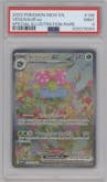 Venusaur ex from the 2023 Pokemon SV set graded by PSA and given an overall grade of 9.