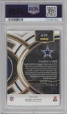 CeeDee Lamb from the 2023 Panini Select set featuring a Tie-Dye parallel graded by PSA and given an overall grade of 10.