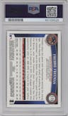 Freddie Freeman from the 2011 Topps Chrome set graded by PSA and given an overall grade of 9.