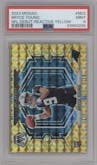 Bryce Young from the 2023 Panini Mosaic set featuring a Reactive Yellow parallel graded by PSA and given an overall grade of 9.