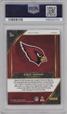 Kyler Murray from the 2019 Panini Select  set featuring a Silver Prizm  parallel graded by PSA and given an overall grade of 10.