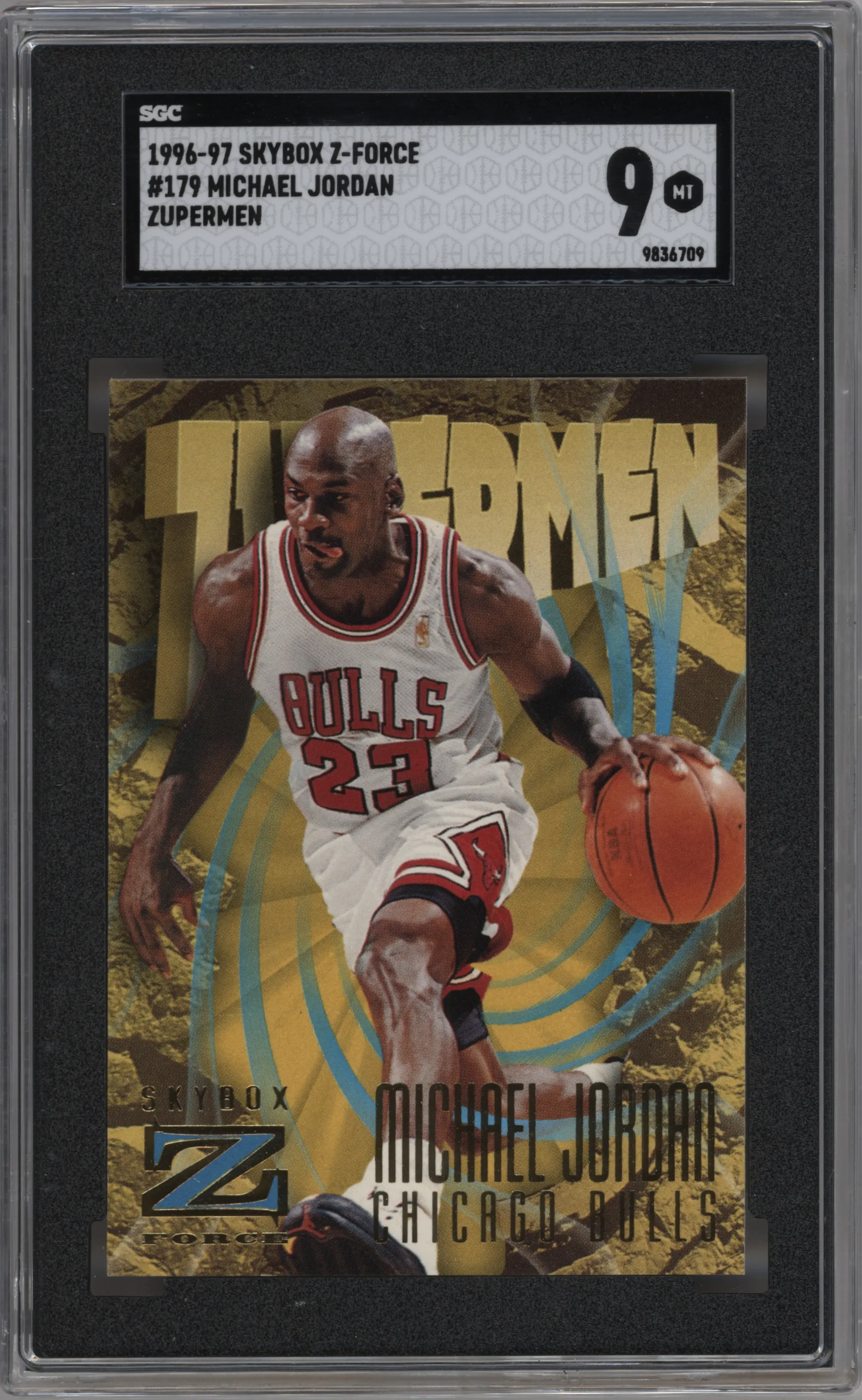 1996 Skybox Z-Force Michael Jordan #179 SGC 9
