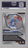 Ladd McConkey from the 2024 Panini Prizm set featuring a Disco parallel graded by PSA and given an overall grade of 9.